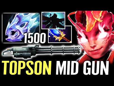 🔥 TOPSON 1500 Range Machine Gun MID — Dark Willow Moonshard + Aghanim Quiver Hard Game Dota 2 Pro