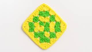 Diamond Granny Square Crochet Tutorial for Beginners | Step-by-Step Motif Pattern