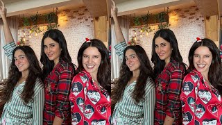 Katrina Kaif with Isabelle Kaif and Vicky Kaushal Celebrate first Merry Christmas after Marriage
