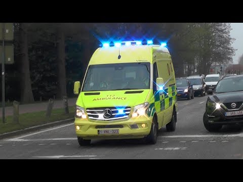 [Wail/Yelp/Hi-Lo] Eerste Ziekenwagen Brandweer Turnhout met spoed naar interventie