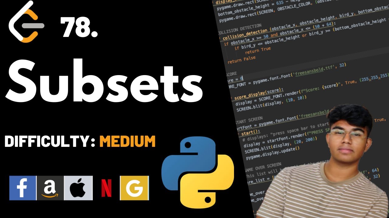 Subsets | Leet code 78 | Theory explained + Python code | July Leet code day 11