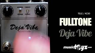 Video thumbnail for Fulltone Mini DejaVibe Mk II Guitar Effect Pedal CS-MDV mkII by musictoyznetwork