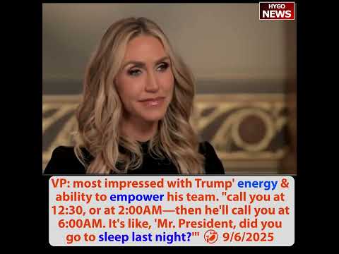 VP: Trump call you 2AM/6AM, empower team; weird for kids; Bessent trading against Goldman Sachs