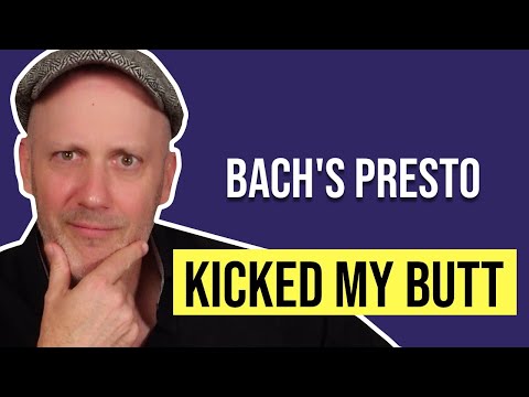 The HARDEST Bach Piece I've Ever Played — Presto from Sonata No. 1 in G Minor
