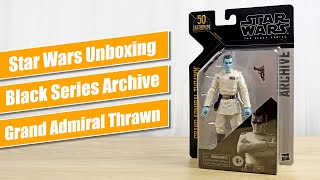 Grand Admiral Thrawn (Rebels) Black Series Archive 6" Figure - Star Wars Unboxing