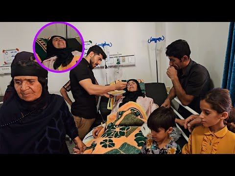 Zahra's severe pain after surgery and the family's distress for her