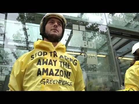 Greenpeace protestiert gegen Mercosur-Abkommen