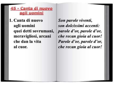 45 Canta di nuovo agli uomini - Innario Chiesa Cristiana Avventista del Settimo Giorno 2014