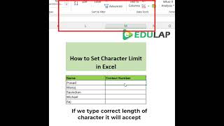 #60seconds # How to set character limit in Excel