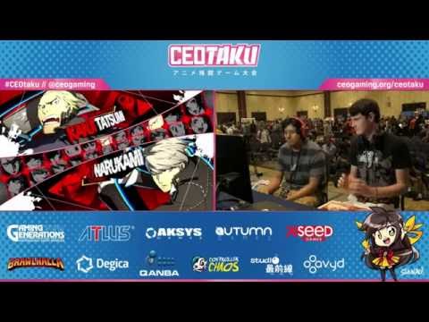 CEOTAKU 2016 Persona 4 Arena Ultimax Top 8 - Grant vs Grover