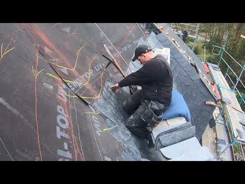 Schiefer Herzkehle - Schieferdach in Hamburg - Theis Böger Assulo A1 - Schieferdecker aus Sachsen