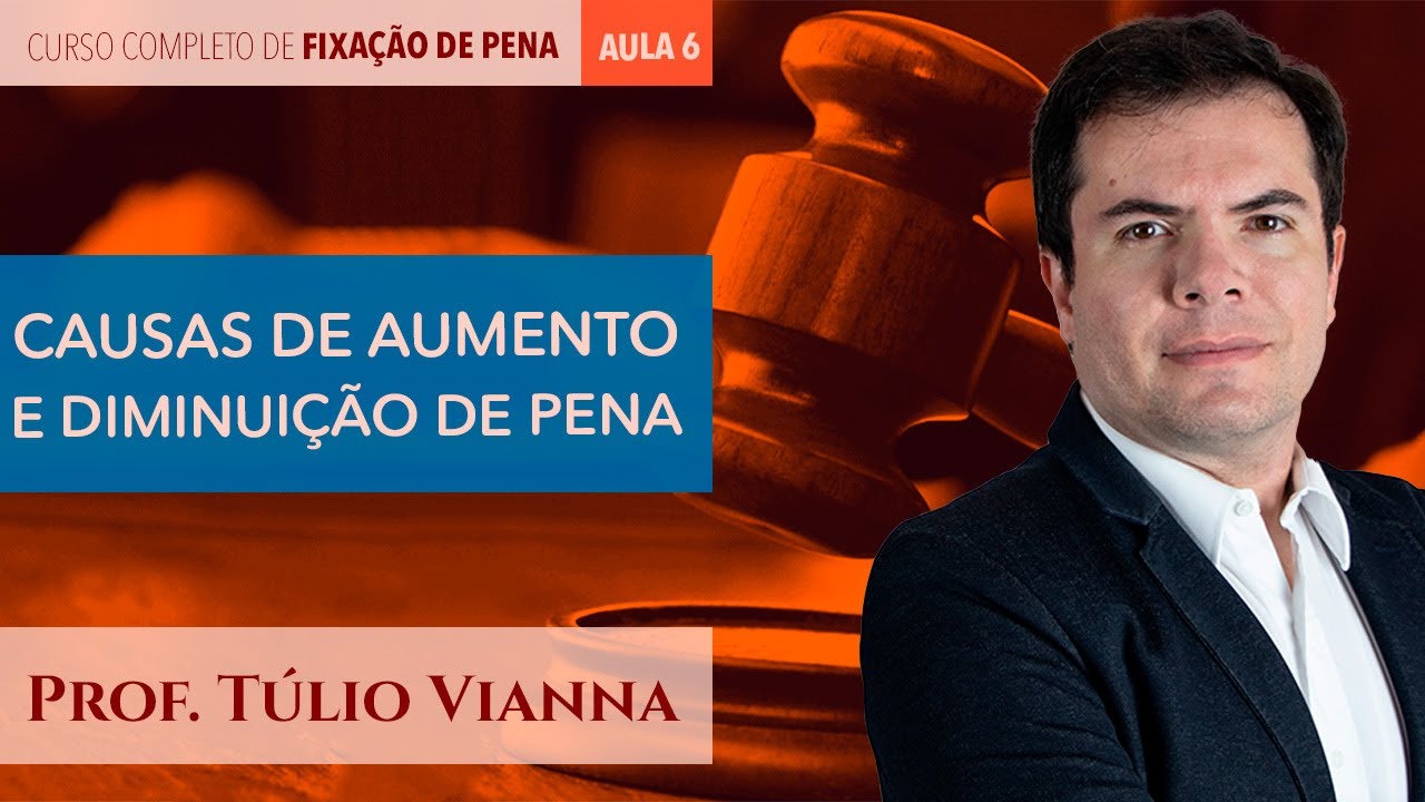 Causas de Aumento e Diminuição de Pena - Curso Completo de Fixação de Pena - Aula 6