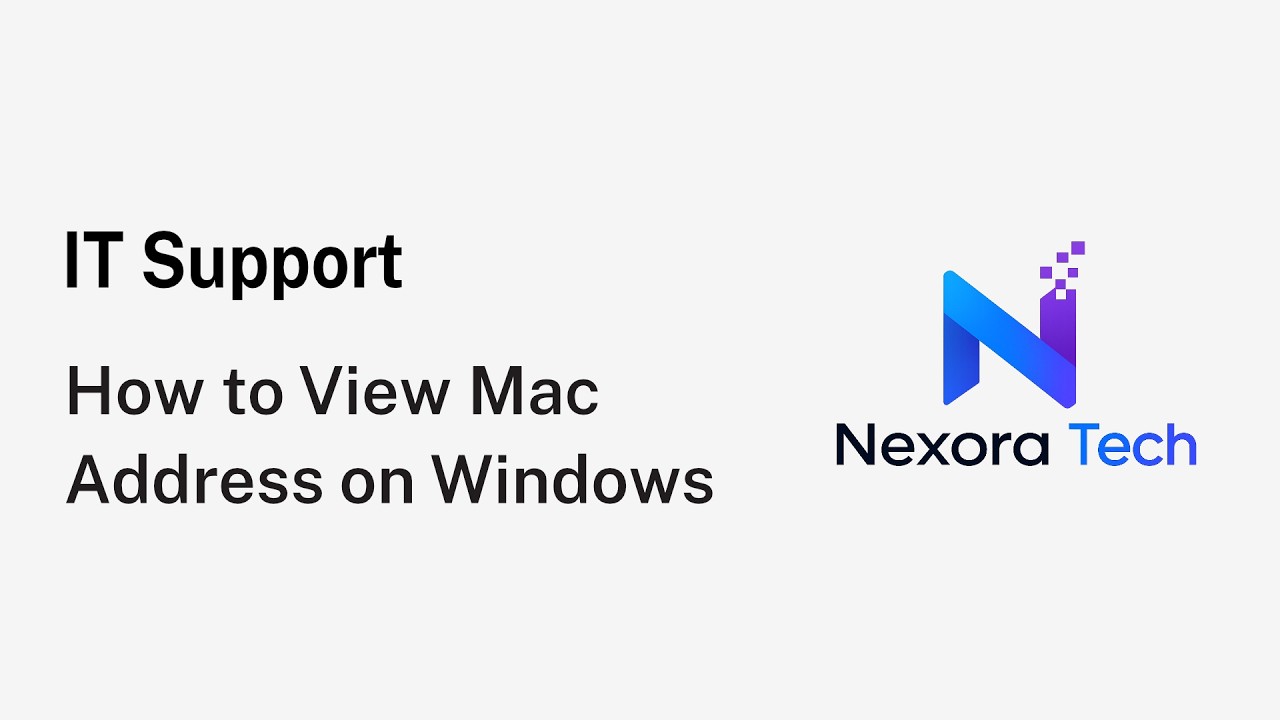 Viewing Device MAC Address