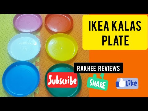 Ikea Kalas Plastic Plate (Assorted Colours) - Set of 6