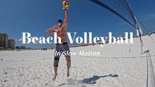 Beach Volleyball in Slow Motion, Clearwater Beach Florida, GoPro 10
