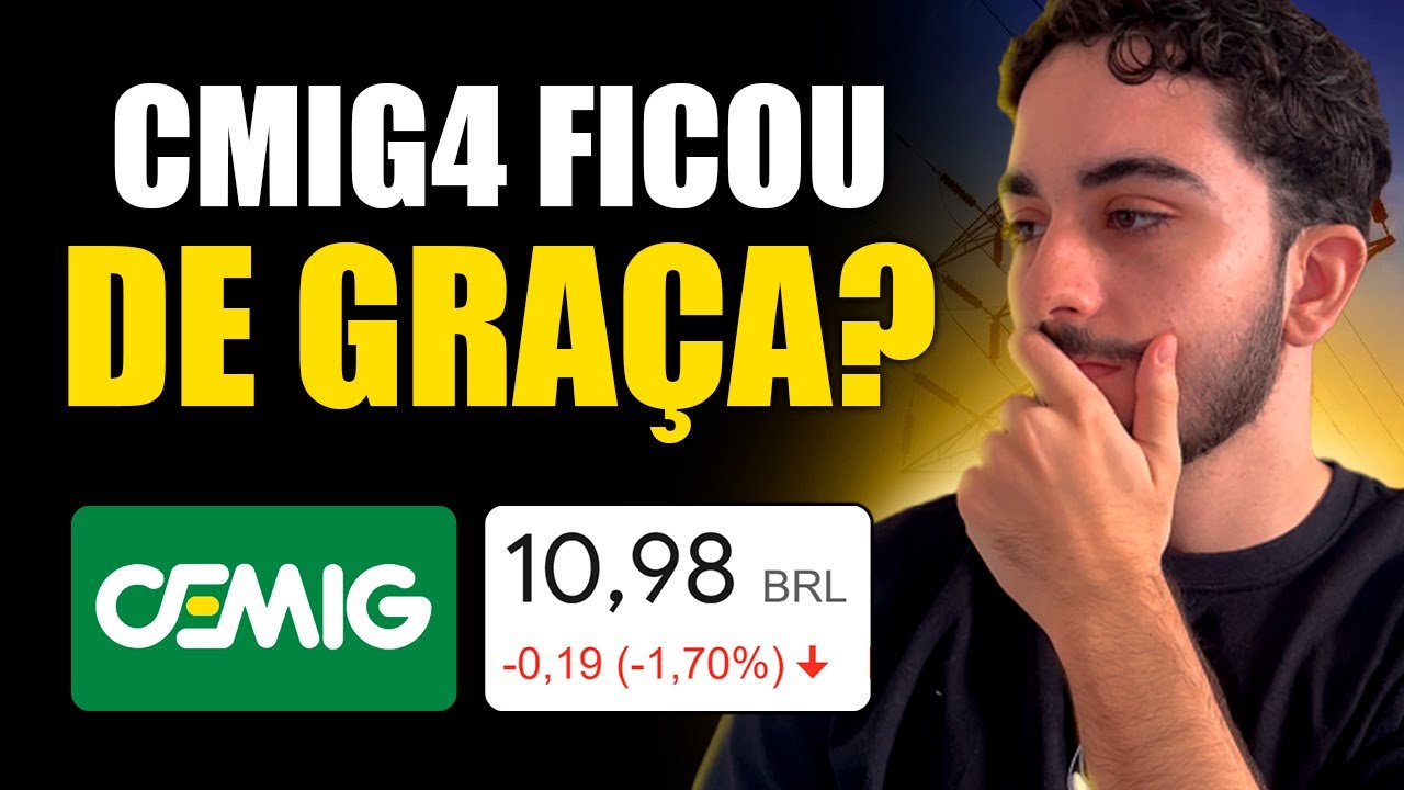 🤔 CMIG4 ABAIXO DOS R$ 11,00 É OPORTUNIDADE? O QUE NÃO TE CONTAM SOBRE CEMIG!