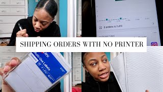 HOW I SHIP MY SMALL BUSINESS ORDERS WITHOUT A PRINTER