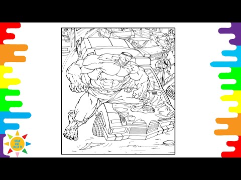 Hulk Coloring Pages|Superhero Shows His Power|ROY KNOX - Breathe Me In [NCS Release]