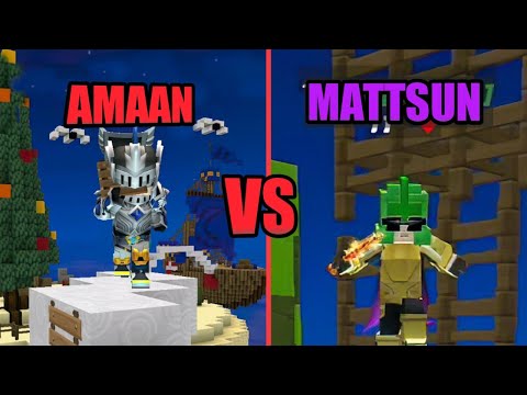 Amaan Vs Mattsun Legendary Fight in Bedwars (Blockman Go)