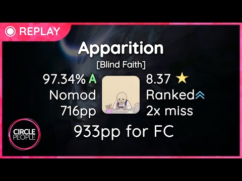 osu! | RyuK | Spawn Of Possession - Apparition [Blind Faith]  97.34% #1 716pp