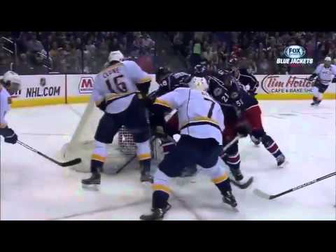 Sergei Bobrovsky Makes 7 Saves In A Row vs Predators April 27, 2013