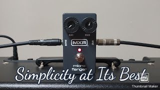 Video thumbnail for Mxr Micro Flanger review (nonsponsered) by Ham Built Studios