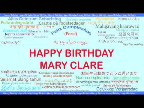 MaryClare   Languages Idiomas - Happy Birthday