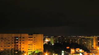 preview picture of video 'Ночная гроза в Самаре (Night thunderstorm in Samara city)'