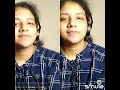 Neeyilla Neram LUCA Girl Singing In Male And Female Voices Together Smule Cover Anuthara R
