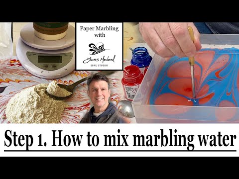 Acrylic Paper Marbling for Beginners, Step 1: How to thicken water for acrylic paper marbling
