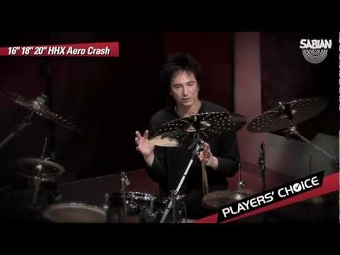SABIAN Players' Choice - Terry Bozzio Demos the 16", 18" & 20" HHX Aero Crash