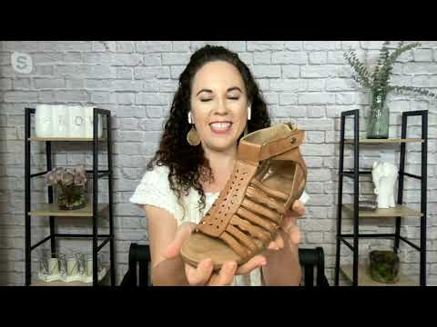 Earth Origins Leather Gladiator Sandals - Bevvy on QVC