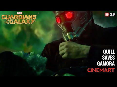 GUARDIANS OF THE GALAXY (2014) | Quill saves Gamora | Star Lord saves Gamora scene HD