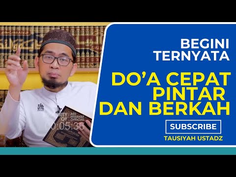 Begini Ternyata Do'a Cepat Pintar Dan Berkah | Ustadz Adi Hidayat #ustadzadihidayat
