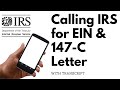 How to Call IRS for EIN Number | Where I can get Letter 147C | SS4 EIN Verification Letter | Part 4
