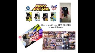 Mod your TINY Arcade to play all 4 games!