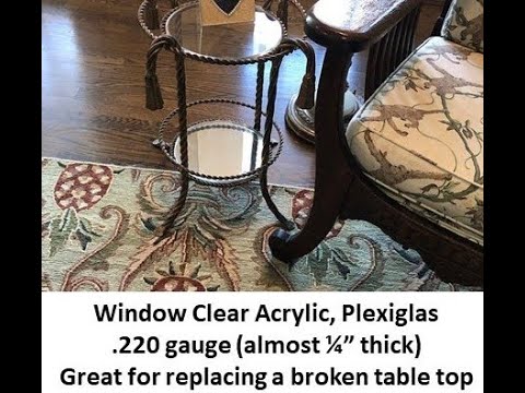 CLEAR Acrylic Disc & Table Top Protectors, .118g or .220g Thick