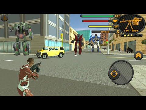 Rope Hero 3 - (Muscle Man Fight on Roadside) - Wrestler Fight on Ground - Android Gameplay HD