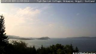 preview picture of video '11 September 2014 - Tigh Ban Lek Cottage WeatherCam Timelapse'