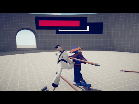 TAEKWONDO CHAMPION + HP BAR 1 vs 5 UNITS - TABS - Totally Accurate Battle Simulator
