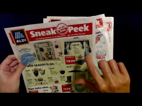 ASMR | Aldi & Roses Verkaufsrundschreiben Show & Tell 13.04.2021 (Leise gesprochen)