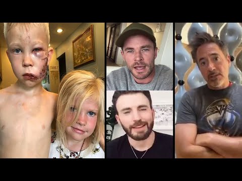 Avengers Superheroes Ironman&Thor Praises 6Yrs Boy#bridgerstrong who saved his sister from Dog Bite.