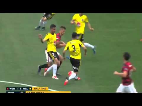 Piovaccari Goal Western Sydney Wanderers vs Wellington 2-1 Phoenix A League 21/11/2015
