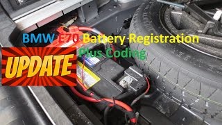 **UPDATE** BMW E70 X5 Battery Registration and Coding.  Switch from AGM to Lead Acid