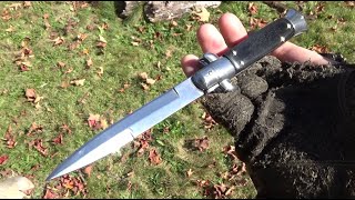 A Generic Stiletto And A Vintage Lone Wolf Diablo Hidden Auto, Knife Review, Switchblade Collecting
