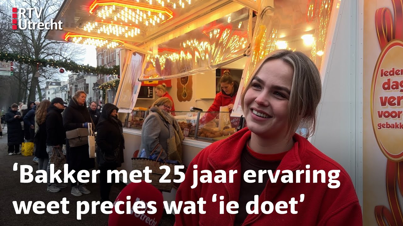 Lange rij bij oliebollenkraam Maliebaan | RTV Utrecht