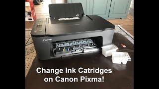 How to: Change the Ink Cartridges on a CANON PIXMA Printer TS3400 Series