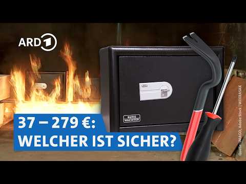 Video Thumbnail: Wie sicher sind Heim-Tresore? Einbruch- und Feuerschutz im Check | Markt WDR