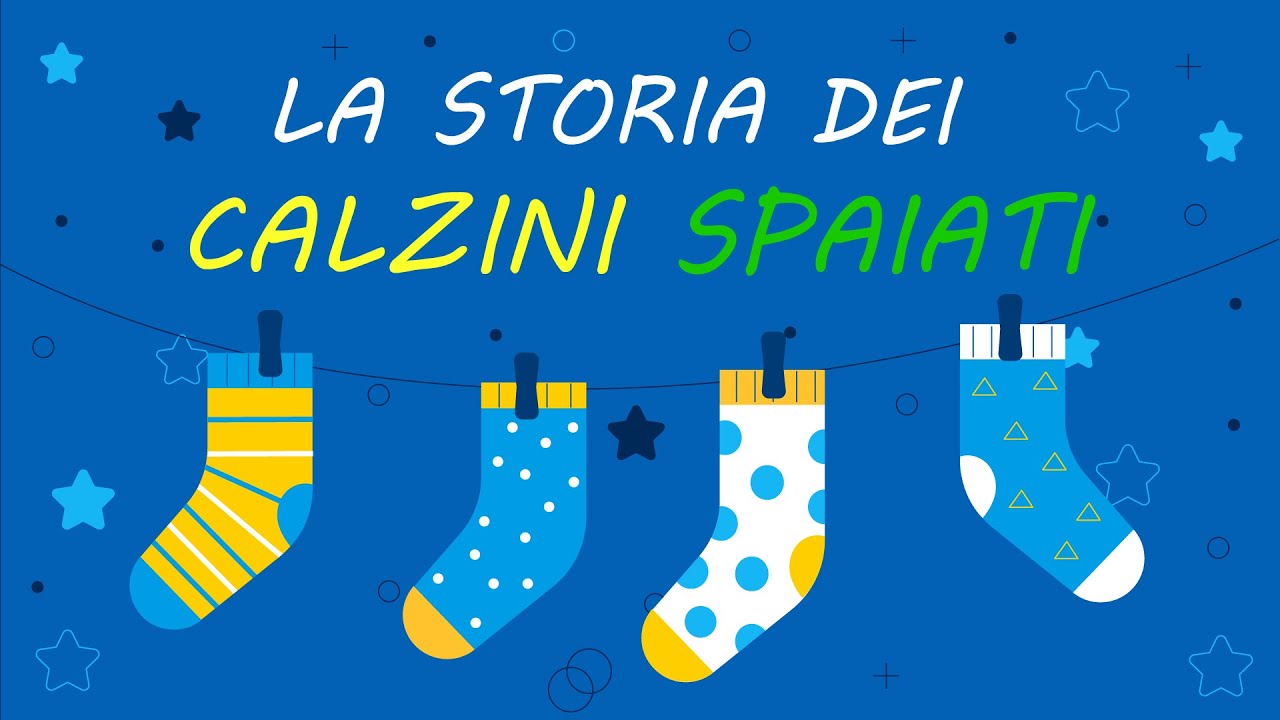 La storia dei CALZINI SPAIATI - Storia animata con testo in descrizione