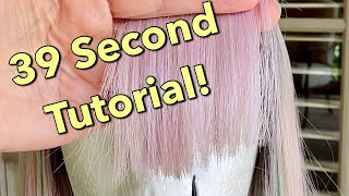 Soften A Blunt Edge On A Wig ….In 39 Seconds!